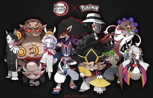 Loạt tranh vẽ Pokemon x Kimetsu no Yaiba cực ngầu được fan hâm mộ rần rần khen ngợi