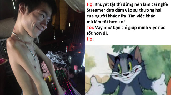 Streamer teo cơ tứ chi đáp trả chỉ trích lối sống “dựa dẫm vào sự thương hại”