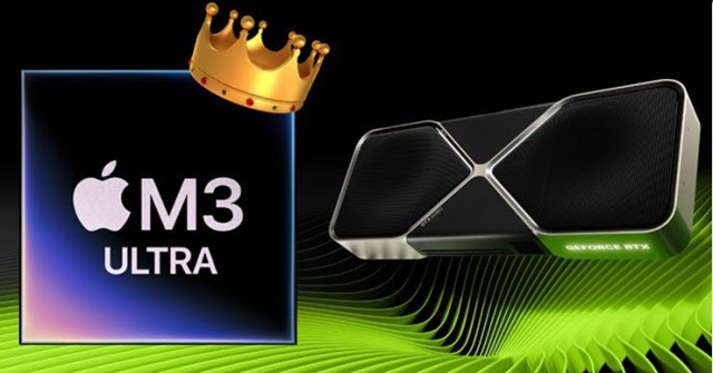 Apple M3 Ultra "nghiền nát" card đồ họa RTX 5070 Ti của Nvidia