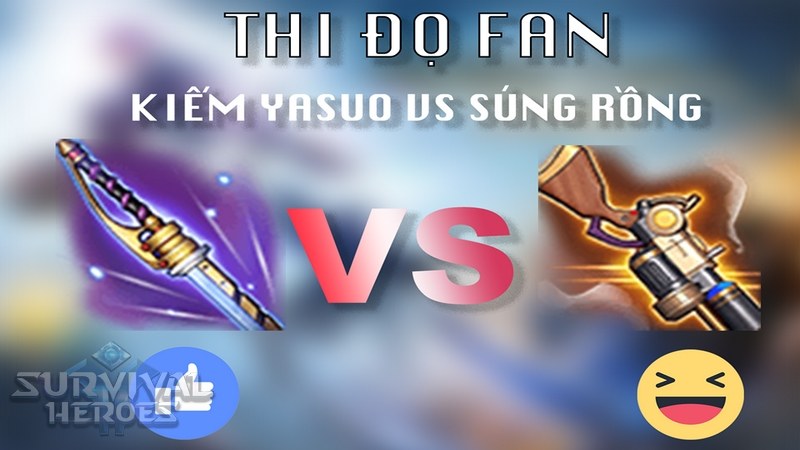 Hết bầu chọn vũ khí cấp 2 yêu thích, cộng đồng SH tiếp tục đọ fan Phong Thần Kiếm và Súng Rồng