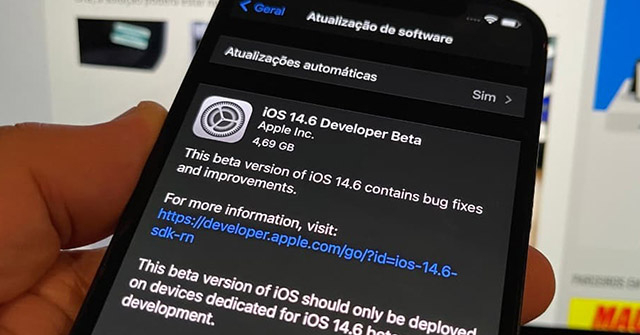 iOS 14.5 chưa ra, iOS 14.6 đã bắt đầu xuất hiện