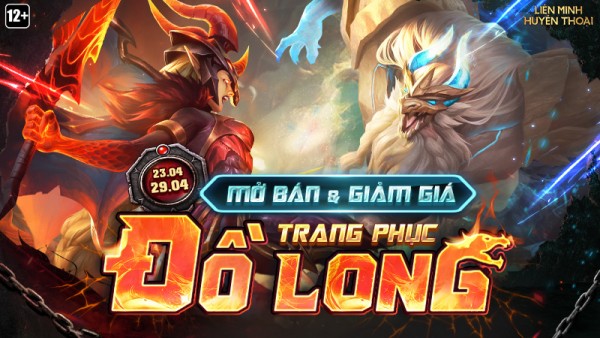 Mở bán và giảm giá trang phục chủ đề Thế Giới Rồng & Sương Đen từ 00:00 23/04 đến 23:59 29/04