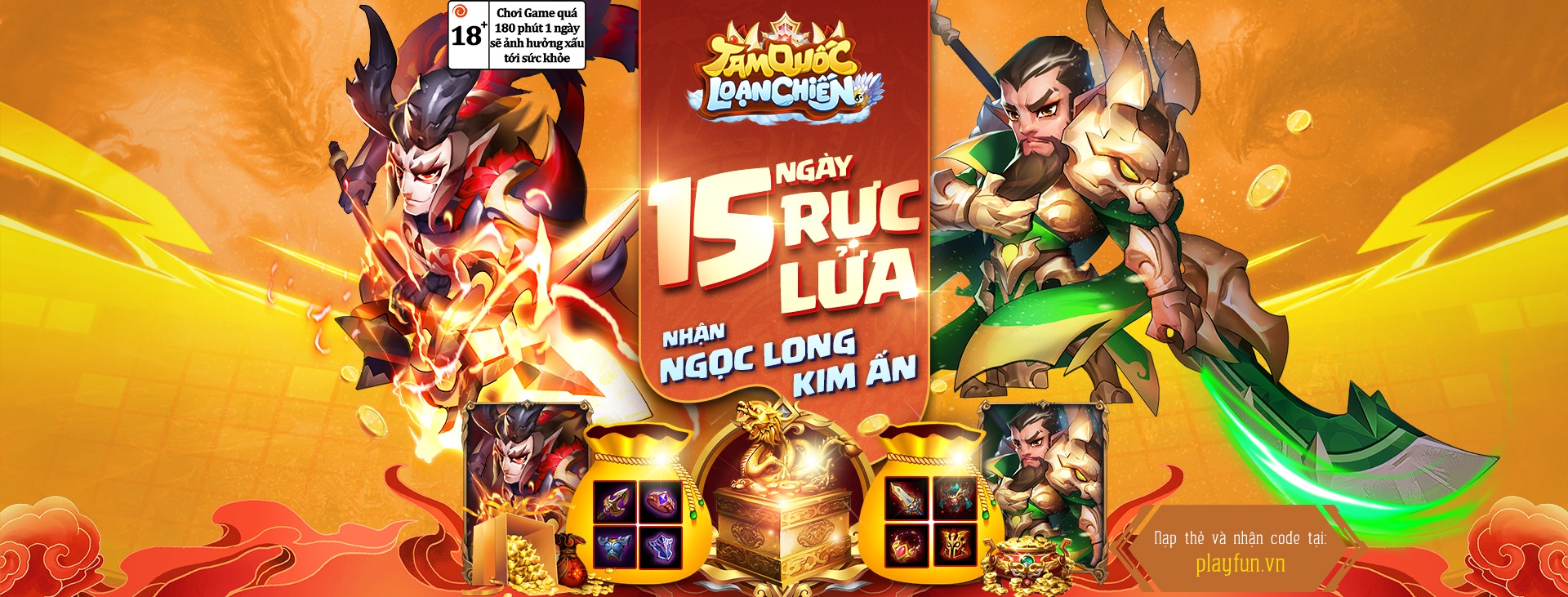 Mọt Game tặng 333 gift code game Tam Quốc Loạn Chiến Funtap