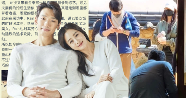 Rần rần khoảnh khắc Kim Tae Hee theo ông xã Bi Rain đi làm, chờ chồng xong việc để 