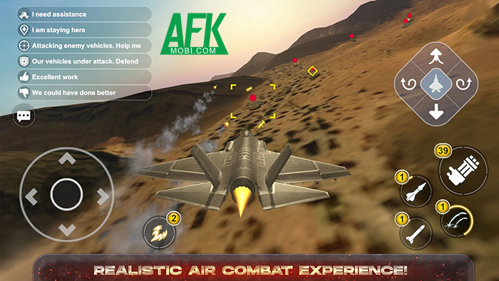 Điều khiển phi cơ chiến đấu trên không trong AeroMayhem PvP: Air Combat Ace