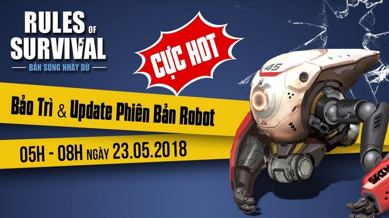 Rules of Survival Mobile ra mắt phiên bản Robot cực hot