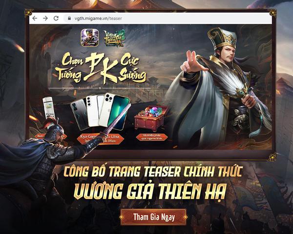 Game đấu tướng Vương Giả Thiên Hạ Mobile tung teaser với nhiều phần thưởng hấp dẫn, đặc biệt Iphone 13 Promax