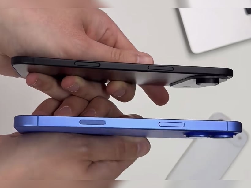 Rò rỉ ảnh thực tế iPhone 17 Air, thiết kế siêu mỏng lấn át iPhone 16 Plus