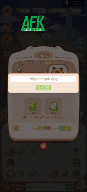 Tổng hợp gift code game Capybara: Khởi Nghiệp OEG mới nhất trong tháng