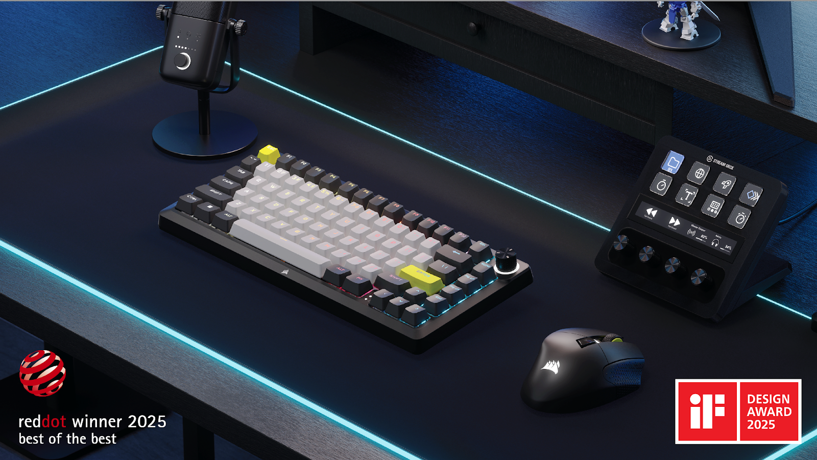 CORSAIR giới thiệu bộ kit bàn phím MAKR 75 Barebones và CORSAIR Web Hub, hoà trộn hài hoà thế giới bàn phím chơi game hiệu suất cao và bàn phím DIY