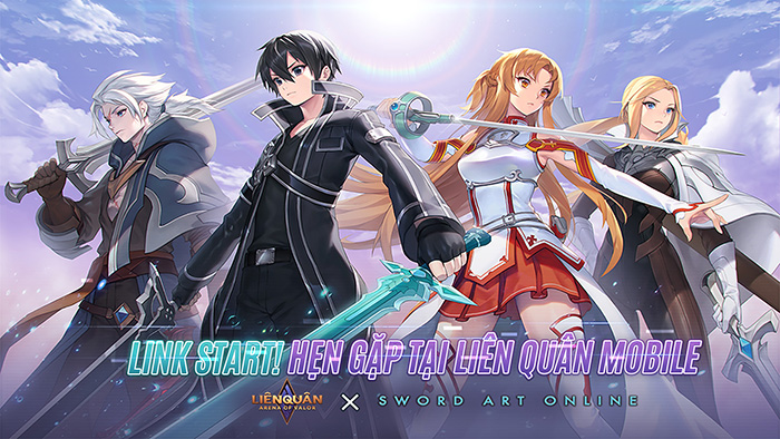 Kirito và Asuna từ SAO chính thức đổ bộ Liên Quân Mobile hôm nay