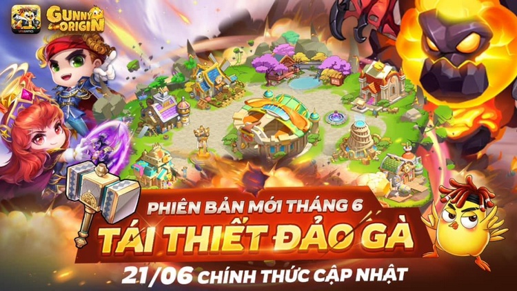 Gunny Origin “biến hóa” cùng công nghệ AI trong Phiên bản mới Tái Thiết Đảo Gà