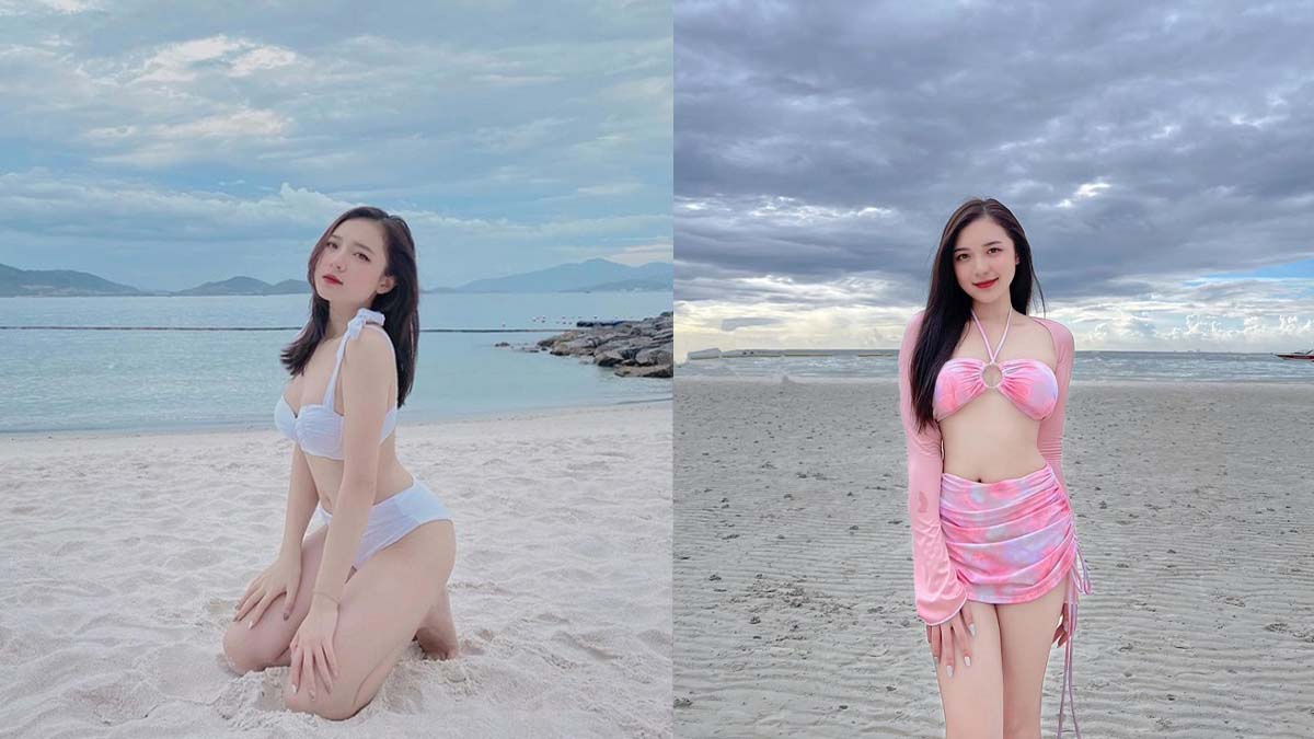 MC Phương Thảo tự tin khoe dáng ‘cực chuẩn’ với trang phục Bikini bãi biển ở đất Thái