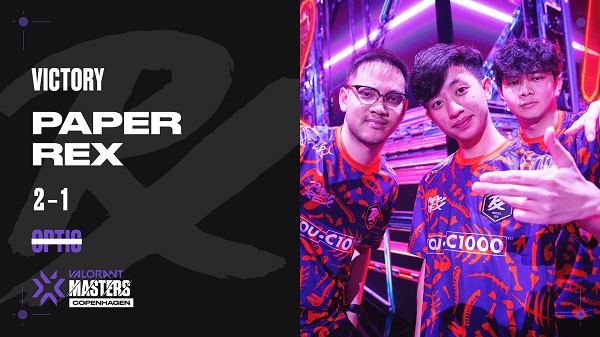 VCT Stage 2 Master Copenhagen: Paper Rex đẩy OpTic Gaming xuống nhánh thua, trở thành cái tên đầu tiên tiến vào Chung kết tổng