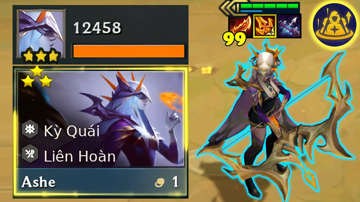 ĐTCL mùa 12: Đội hình reroll Ashe 1 tiền “Cuồng Cung” đang thu hút người chơi