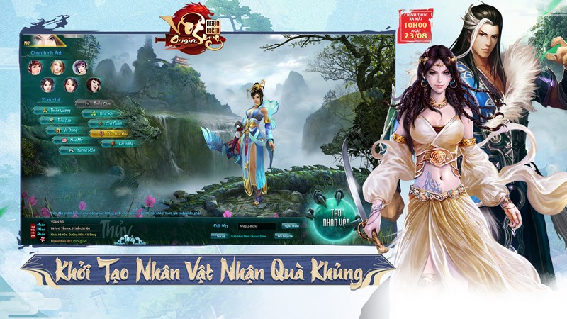 Ngạo Kiếm Vô Song Origin chính thức ra mắt 10h00 ngày 23/08, tặng ngàn Giftcode xịn cho game thủ