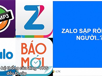 NÓNG: Toàn bộ hệ thống Zing - VNG bị sập khiến người dùng hoảng loạn