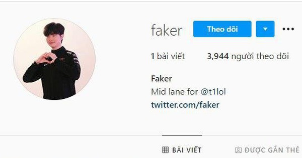 Faker bất ngờ có tài khoản Instagram, cộng đồng hoài nghi là 