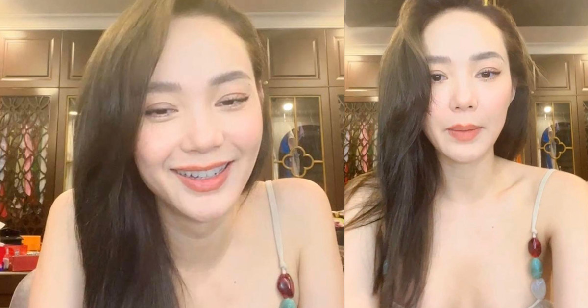 Minh Hằng diện váy sexy livestream, phản ứng khi bị fan nhắc đến điều này