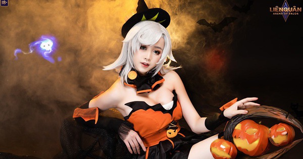 Liên Quân Mobile: Bỏng mắt với bộ ảnh cosplay Điêu Thuyền Phù Thủy Bí Ngô đẹp hơn cả bản 