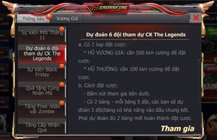 CFL – Dự đoán 6 đội game vào chung kết The Legends để nhận thật nhiều gem