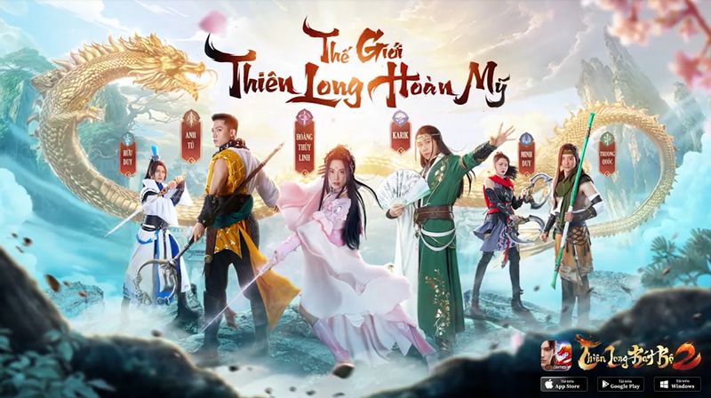 Karik, Anh Tú và Hoàng Thùy Linh “kề vai sát cánh” trong TVC Thiên Long Bát Bộ 2 VNG