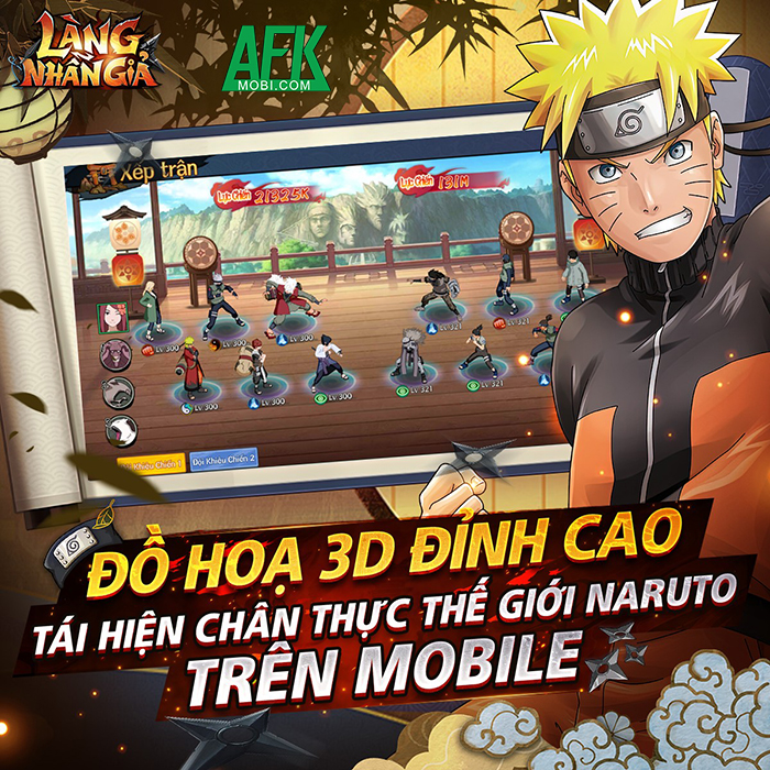 Làng Nhẫn Giả game Naruto loạn chiến 3D cập bến thị trường Việt Nam