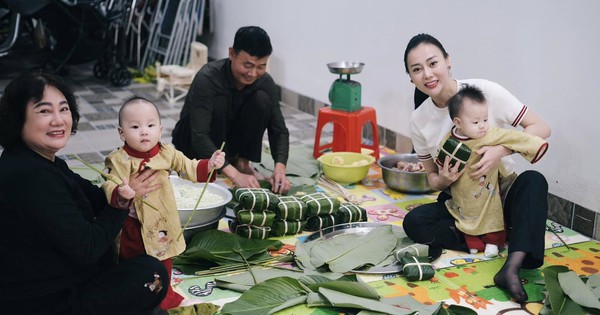 Cặp song sinh nhà Phương Oanh lần đầu 