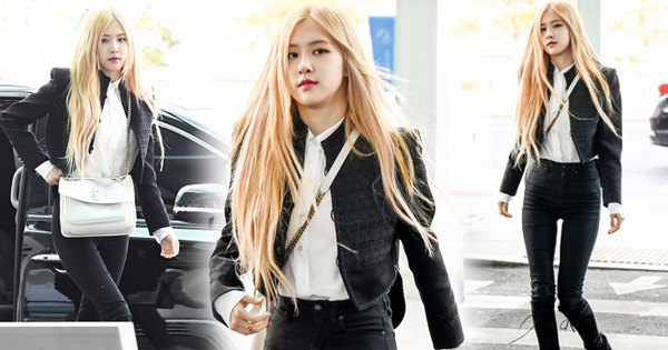 Chưa đến Paris dự show, Rosé (BLACKPINK) đã biến sân bay thành sàn catwalk: Xinh hớp hồn, body khiến dân tình câm nín