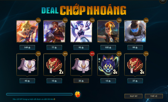 DEAL CHỚP NHOÁNG GIẢM ĐẾN 90%