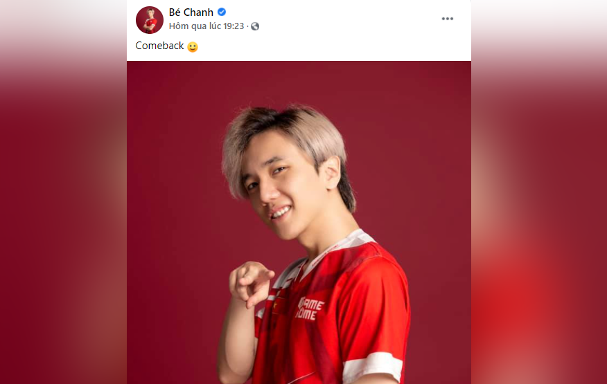 Streamer Bé Chanh hé lộ sẽ 'comeback' trong Tốc Chiến