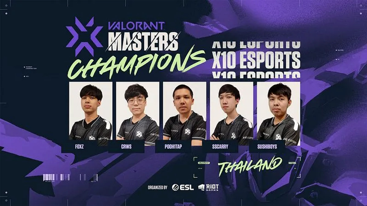 Quán quân giải đấu Valorant Master SEA 2021 gọi tên X10 Esports