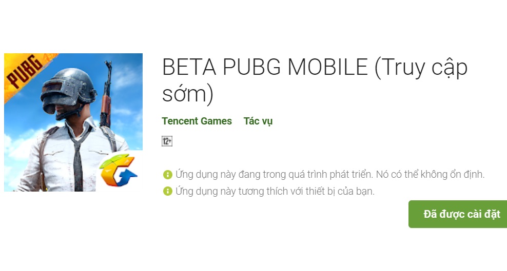 Tải ngay phiên bản PUBG Mobile BETA xuất hiện trên Google Play