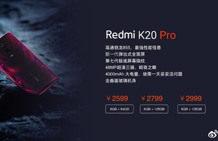 Redmi K20 Pro lộ giá, chỉ 8,7 triệu cho smartphone dùng chip Snapdragon 855, camera 48MP