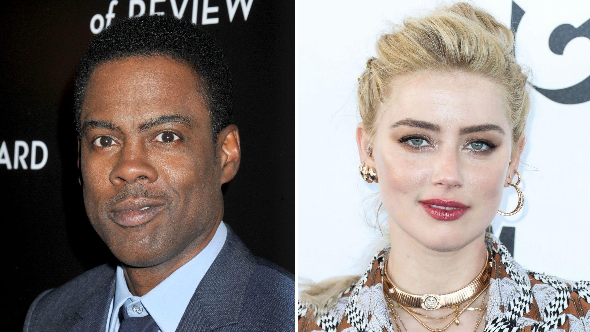 Vụ Will Smith vừa lắng xuống, Chris Rock lại có phát ngôn 'đá đểu' Amber Heard