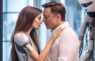 Sự thật về những hình ảnh tỷ phú Elon Musk ôm hôn robot khiến ai nhìn cũng sốc