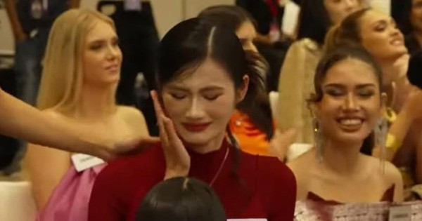 Hoa hậu Ý Nhi khóc mếu ở Miss World, netizen khó hiểu: "Có làm lố không?"