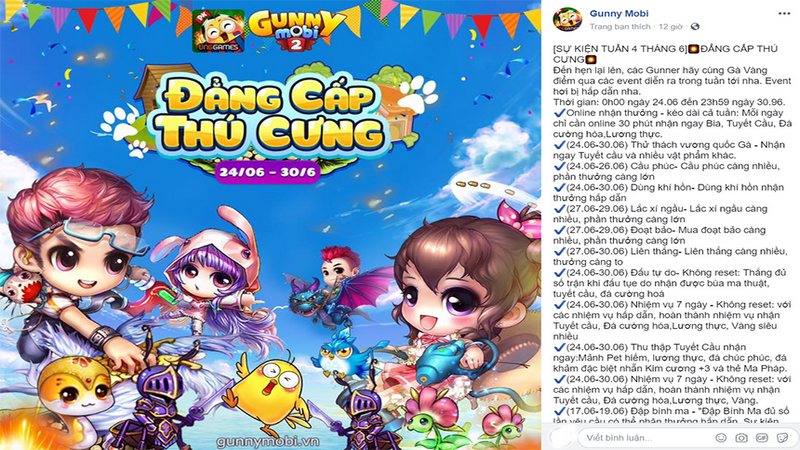 Gunny Mobi liên tục đốn tim game thủ vì quá hào phóng