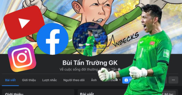 Thủ môn Tấn Trường lập sương sương đã tận 3 fanpage Facebook như hack não fan, netizen lo sợ 