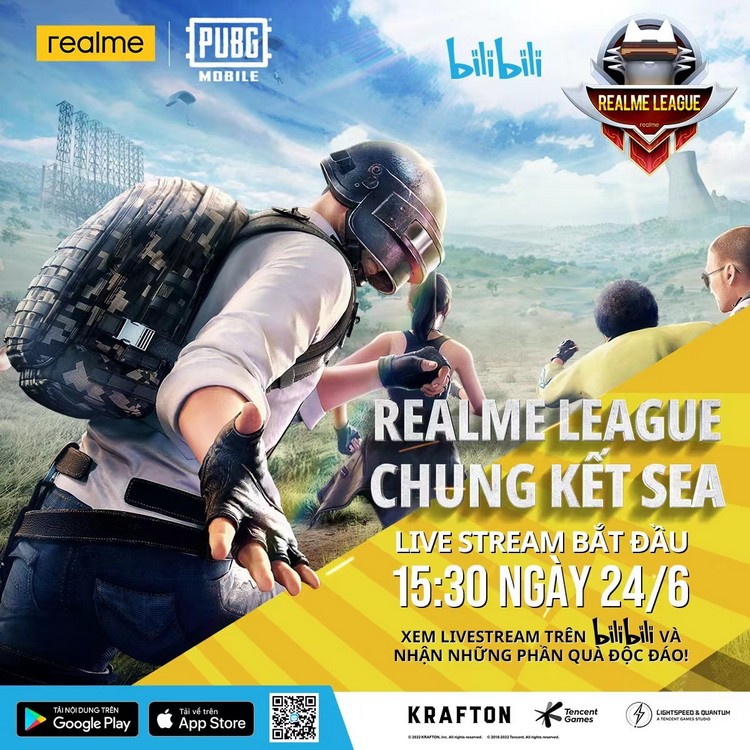 Bilibili x realme LEAGUE - PUBG MOBILE SEA GRAND FINAL: Một giải đấu phát trực tiếp xuyên quốc gia với hàng loạt giải thưởng hấp dẫn