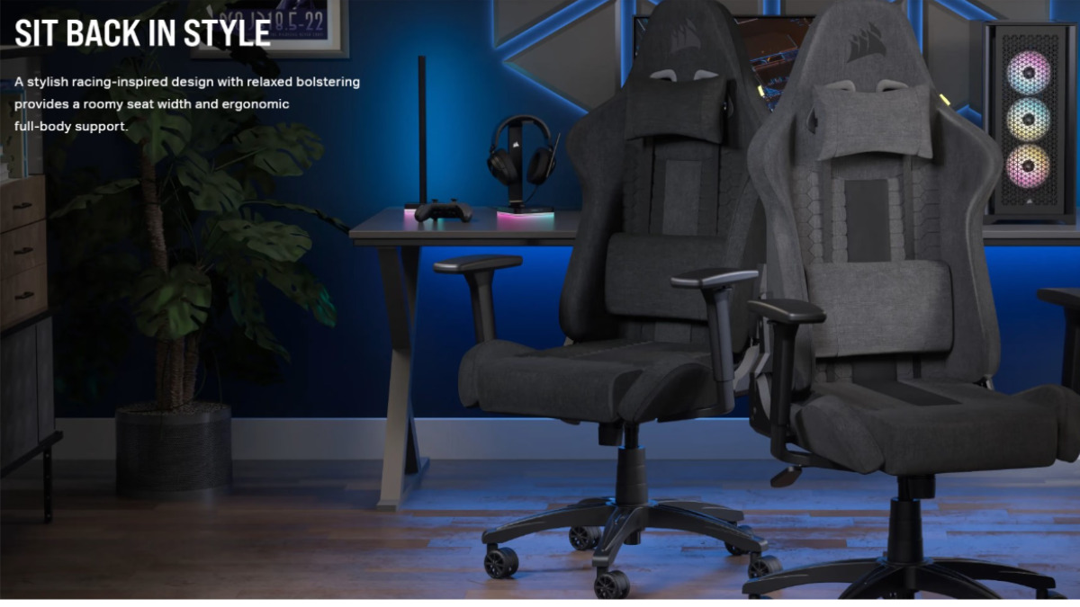 CORSAIR TC100 RELAXED: Ghế gaming phân khúc phổ thông của CORSAIR