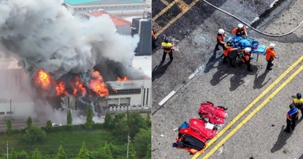 35.000 cục pin phát nổ hàng loạt gây cháy lớn tại nhà máy Hàn Quốc, hàng chục thi thể được đưa ra khỏi hiện trường