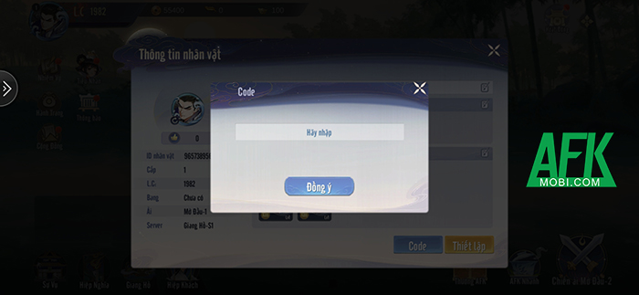 AFKMobi tặng nhiều gift code game Kiếm Ảnh Giang Hồ giá trị