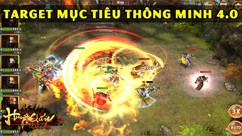 Cùng soi cơ chế chiến đấu trong Huyết Chiến Thiên Hạ: Chọn mục tiêu cho từng tướng, thao tác vị trí