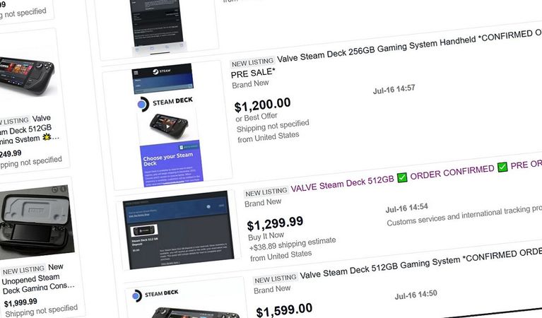 eBay xóa toàn bộ mặt hàng Steam Deck để ngăn chặn đầu cơ