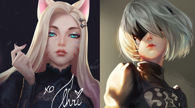 LMHT: Hé lộ tạo hình K/DA Ahri mới, được lấy cảm hứng từ chính 2B trong Nier: Automata?