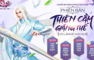 Game4V tặng 1000 Vipcode Tình Kiếm 3D giá trị mừng ra mắt BIG UPDATE “Thiên Cầm Giáng Thế”