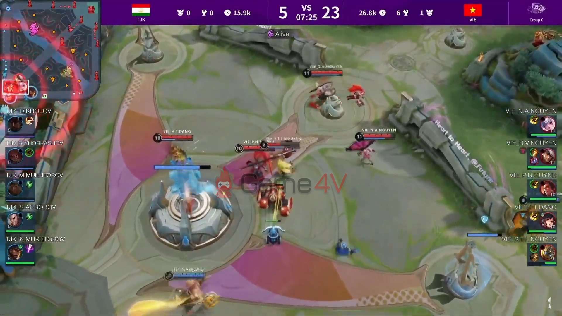 [Trực Tiếp] Asian Games 2022 Arena of Valor ngày 1: Đại diện Việt Nam thắng 1-0 trước Tajikistan