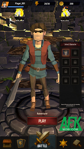 Trang bị các thẻ bài kỹ năng để nhân vật sử dụng chiến đấu trong game Abyss Trials
