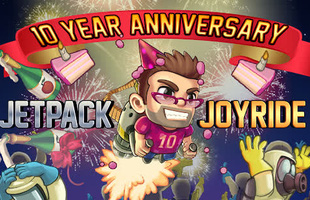 Jetpack Joyride kỷ niệm 10 tuổi bằng vô số những phần thưởng hấp dẫn cho các game thủ